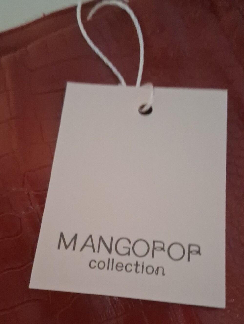 MANGOPOP Red Faux Leather Mini Skirt NWT Size XL - Picture 4 of 5